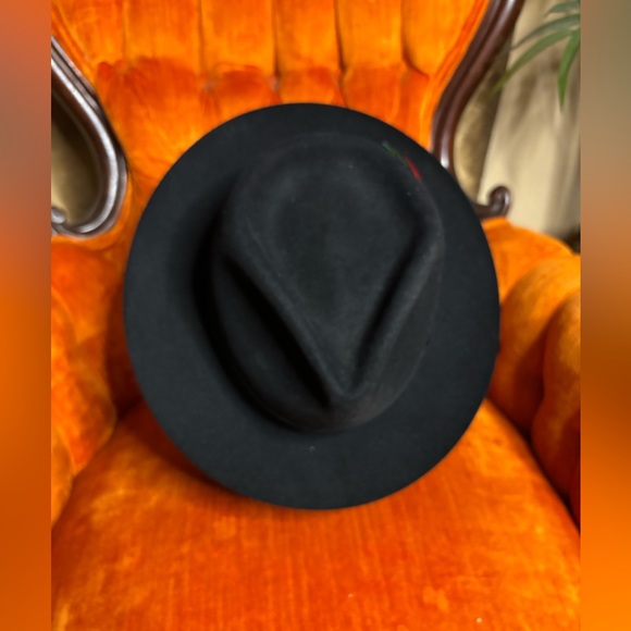 BILTMORE ROYAL BLACK FUR FEDORA HAT MADE IN CANADA 7 1/8 - Picture 3 of 10